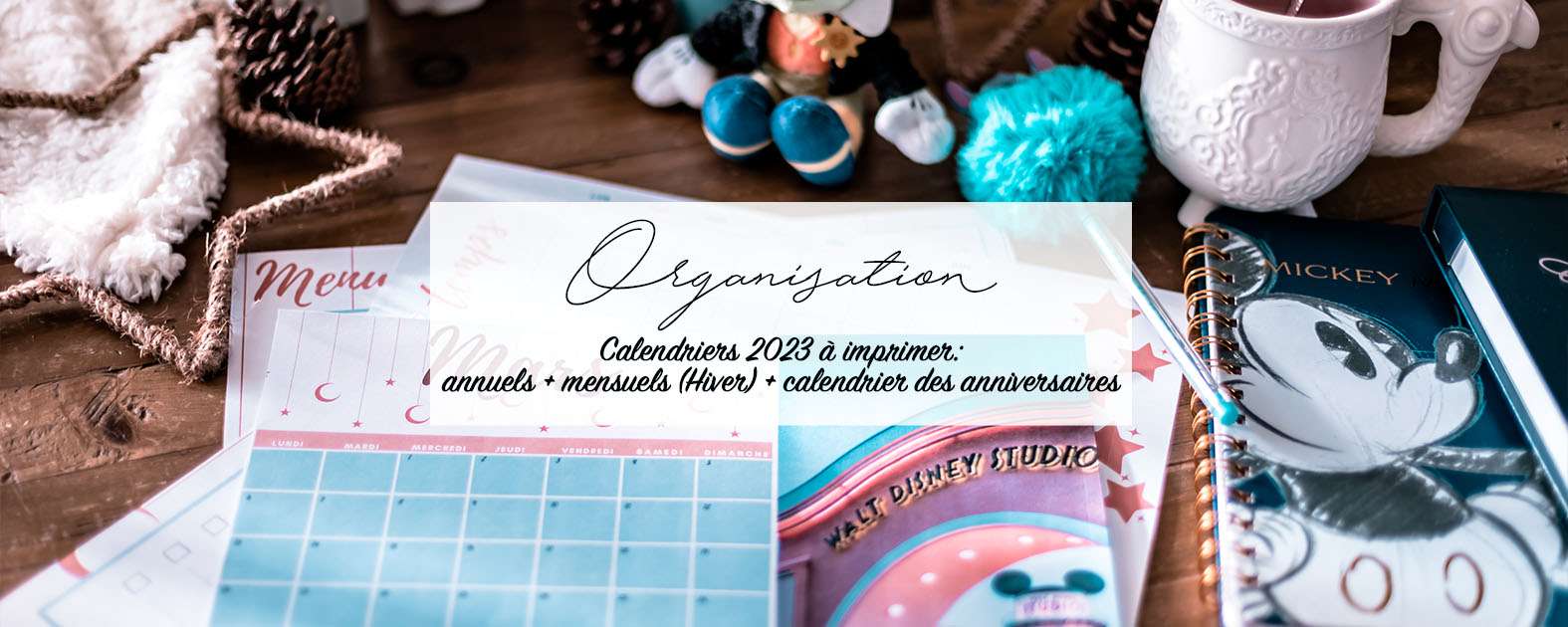Calendriers 2023 mensuels - blog lifestyle